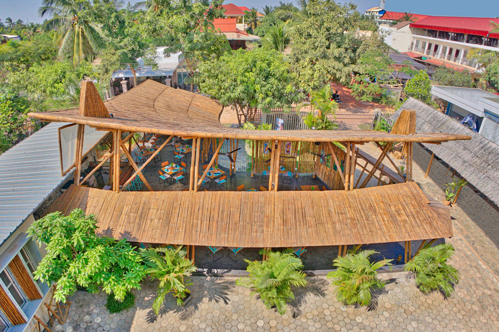 Bamboo Roof Restaurant Siem Reap Cambodia