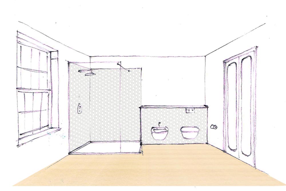 Shower Room Grade II listed refurbishment